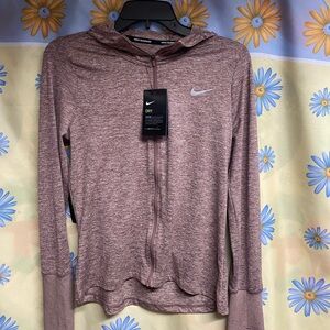 Nike running Women's Purple Heathered Zip-Up Hoodie